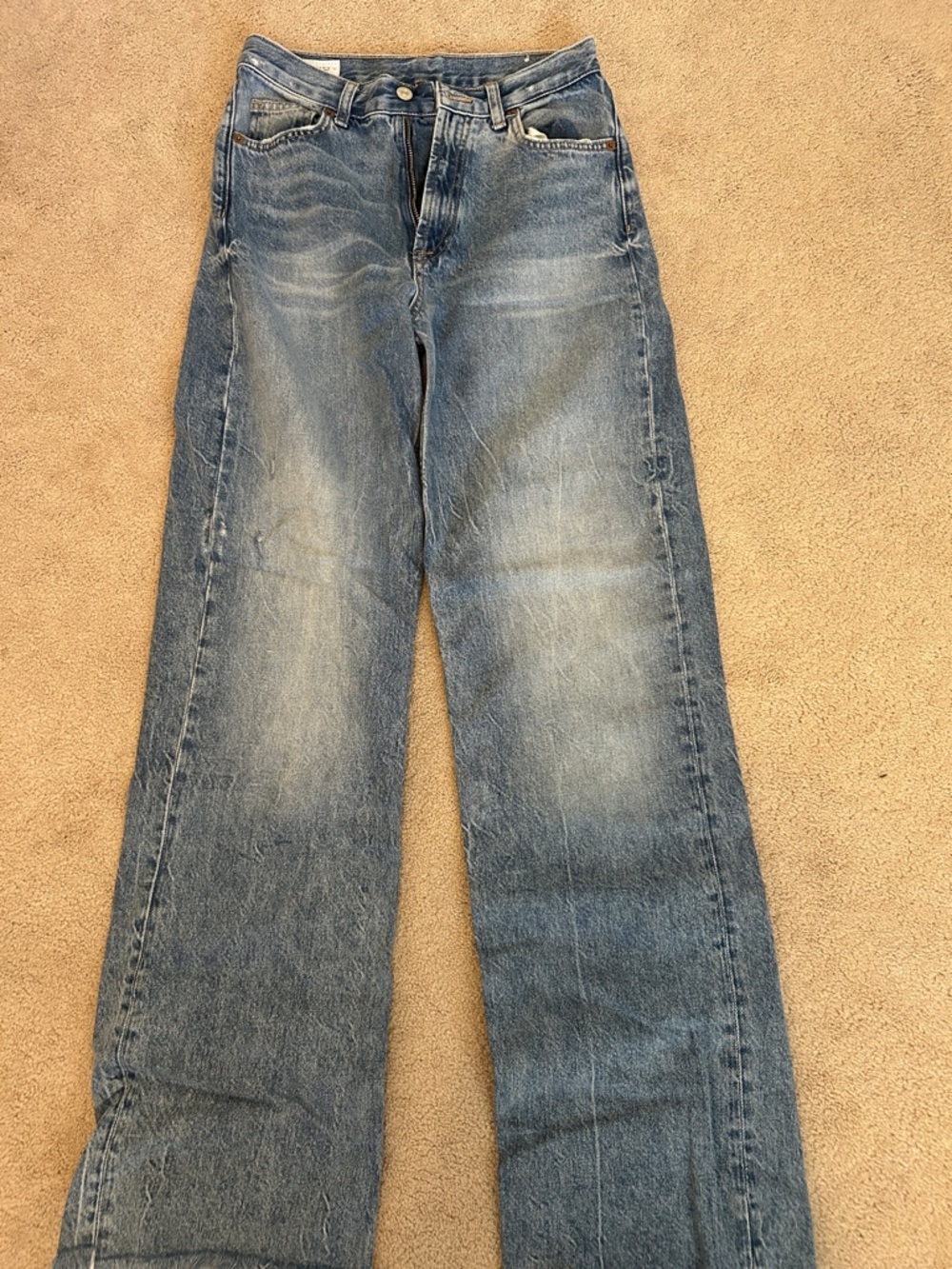 Zara women's Faded Blue bootcut Jeans